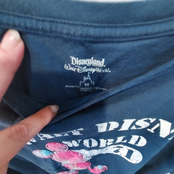 *5/$25 Disneyland Navy Blue Mickey Tee Shirt - Picture 3 of 3